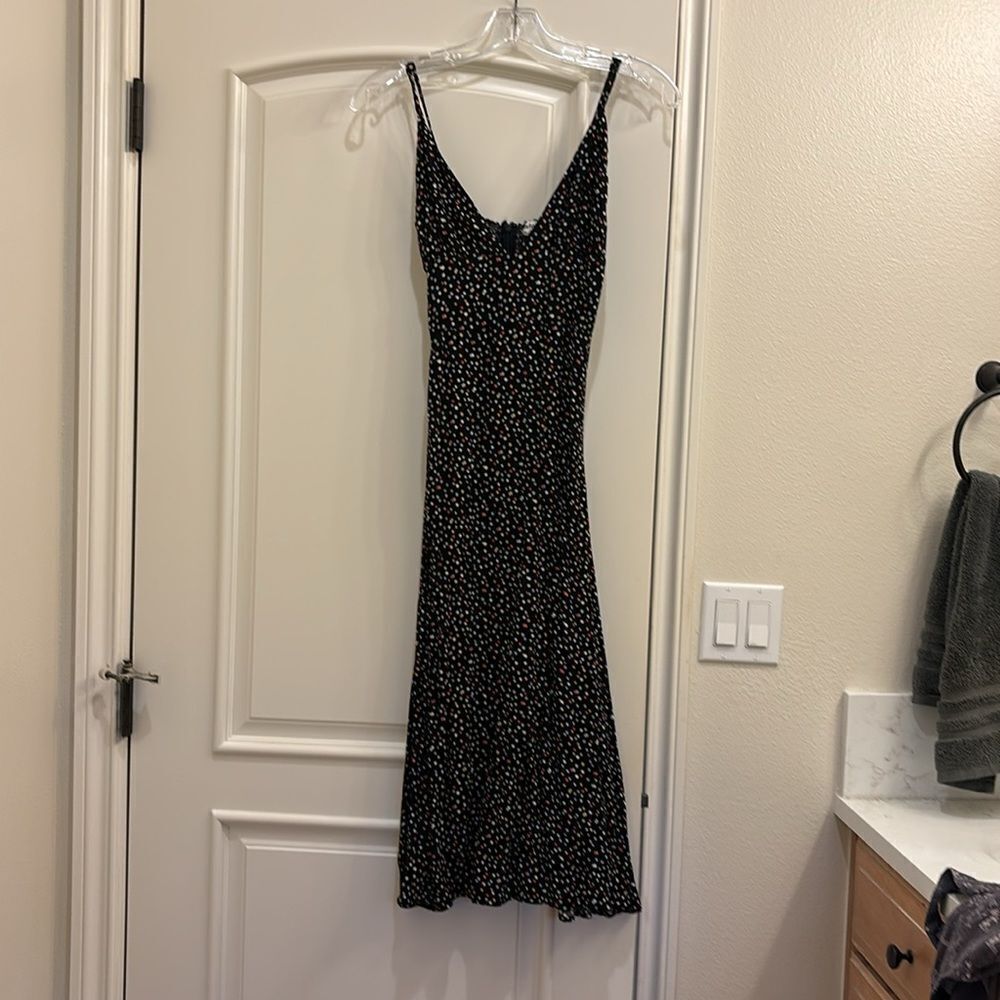 Reformation woman's black polka dot dress - Picture 2 of 12